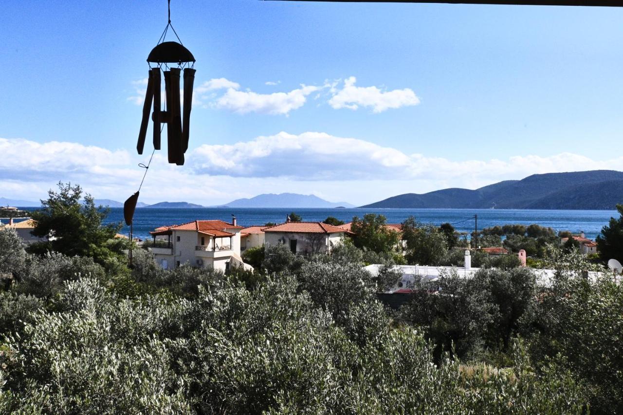 Kórfos Pavlos' Cottage With Beach View מראה חיצוני תמונה